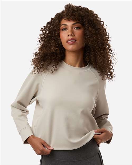 Women's Beyond Side-Snap Crewneck Sweatshirt - A1014 7