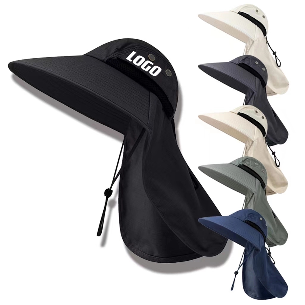 Protection Sun Caps With Large Neck Flap 4