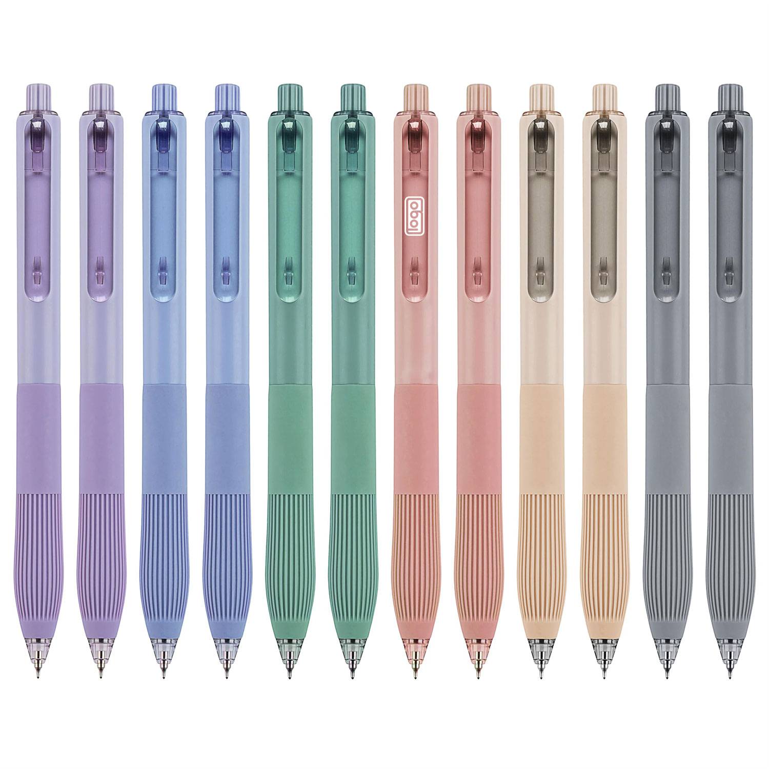 Silent Click Pen Ballpoint Soft Gel Quick-Dry 4