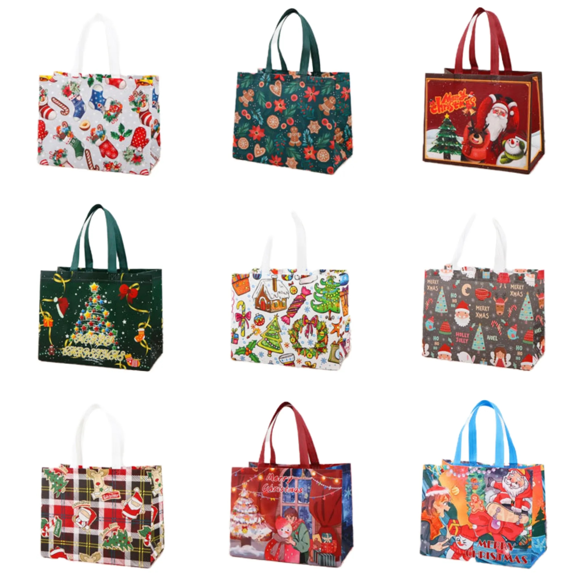 Reusable Non Woven Christmas Gift Tote Bag 4
