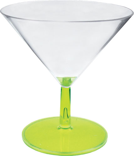 3oz Plastic Mini Stemmed Martini Glass CLOSE OUT 3