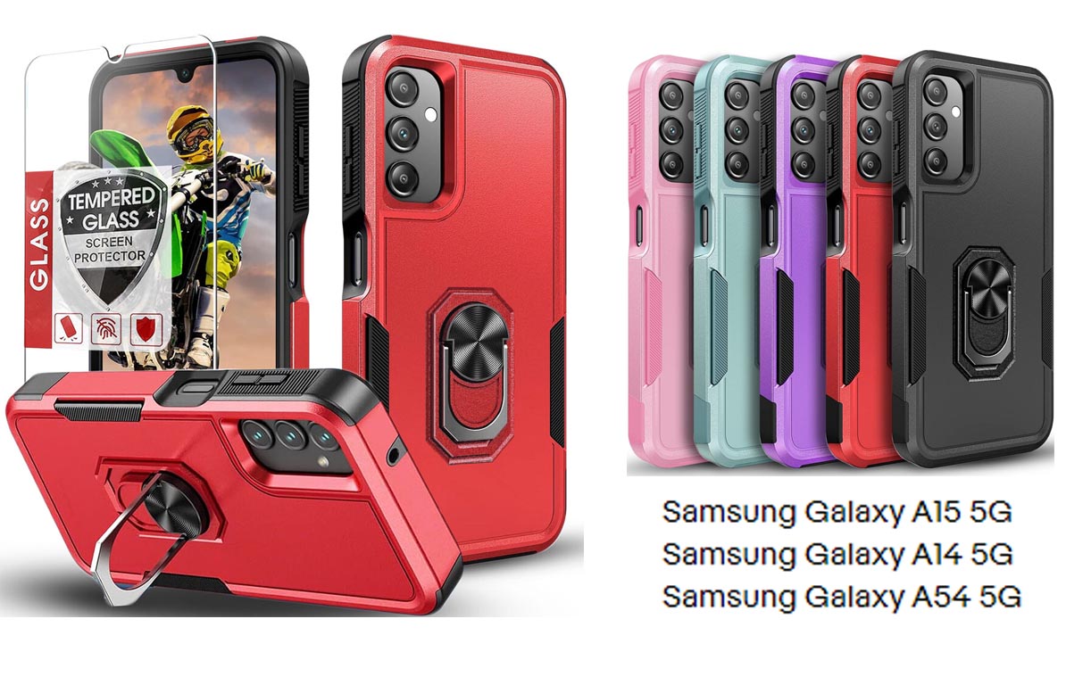 iBank ® Shockproof Case compatible with Galaxy A54/A55/A35/A71/A15/A16/A22 2