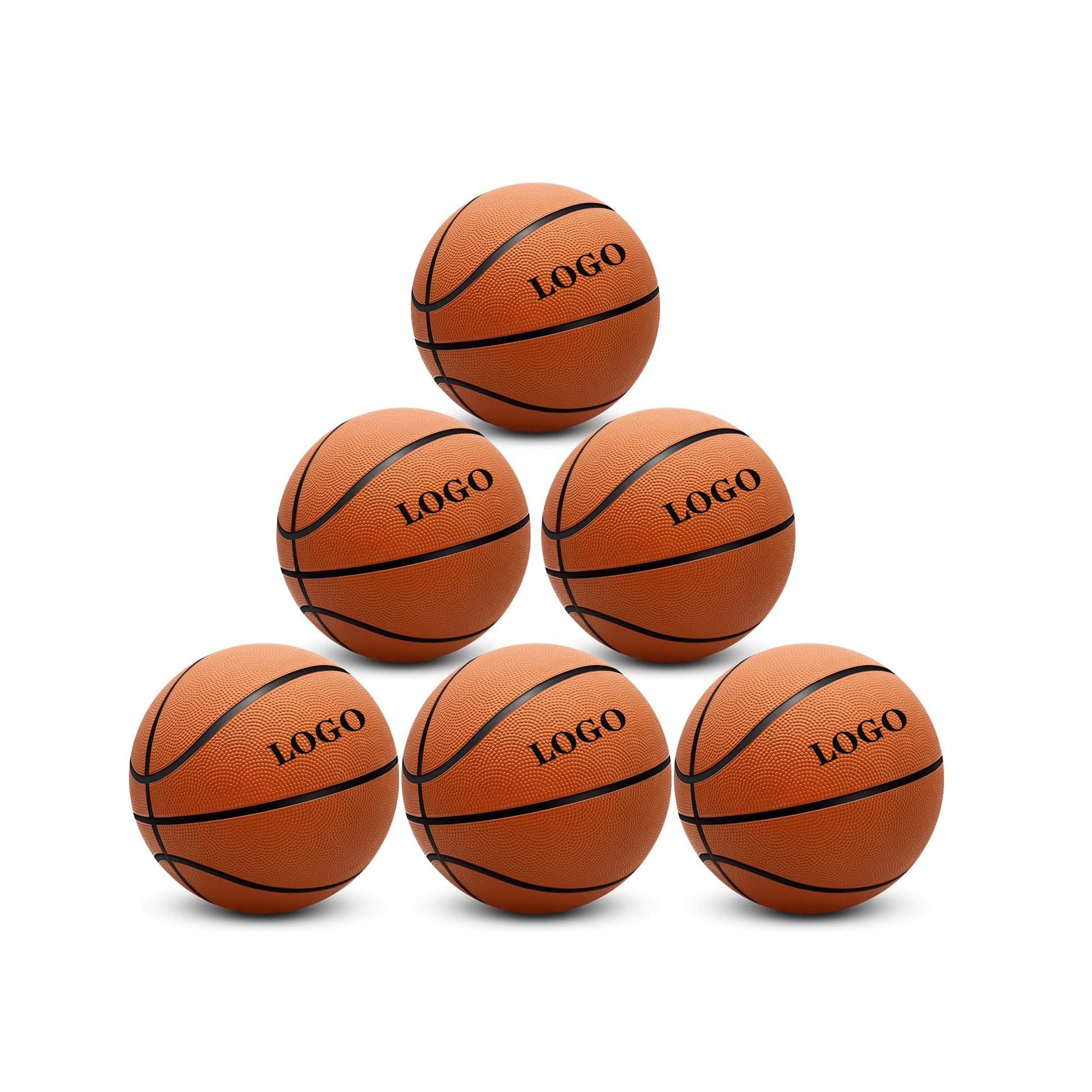 7-inch Children's Rubber Training Basketball 2