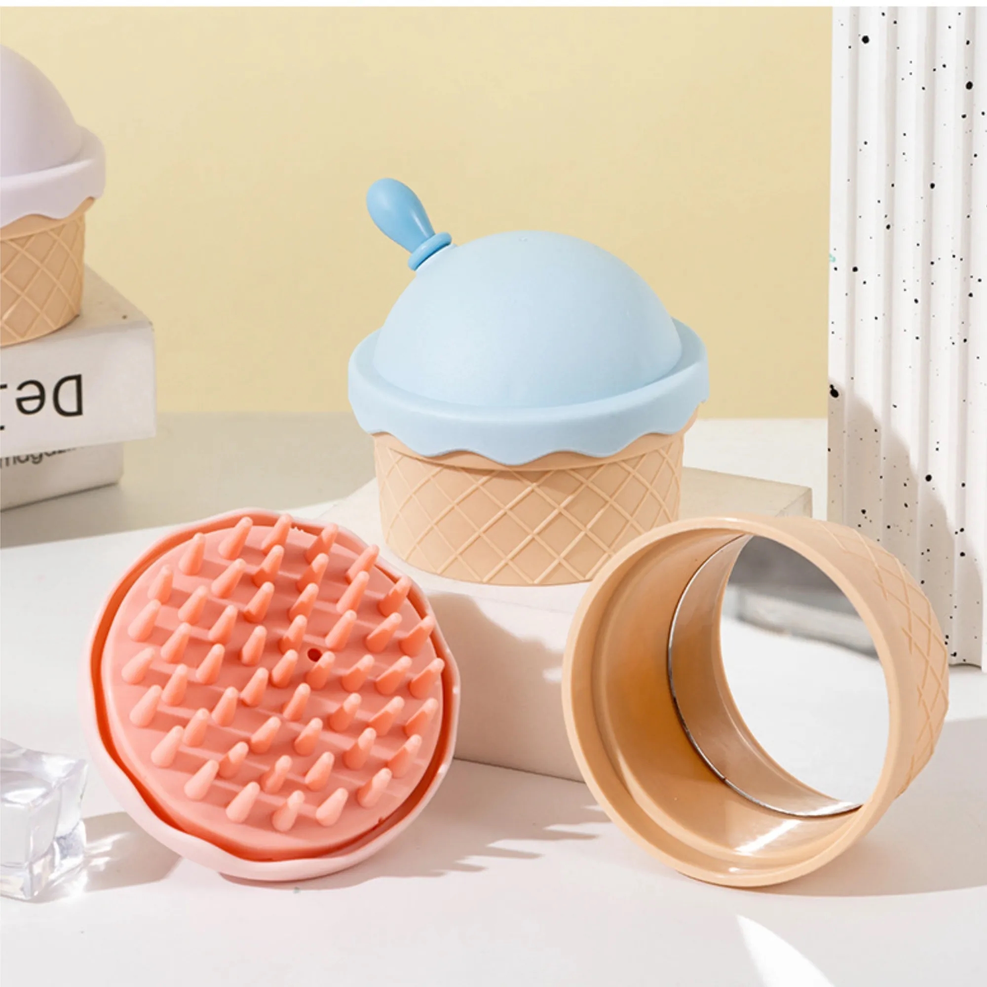 Silicone Hair Shampoo Brush Cleaning Scalp Massager 1