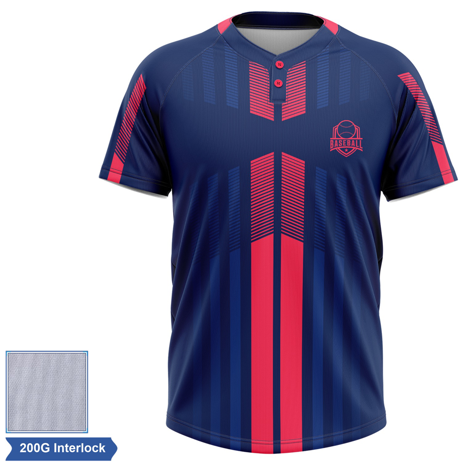 Rush - Men's & Kids' Sublimation 2-Button Baseball Jersey - 2
