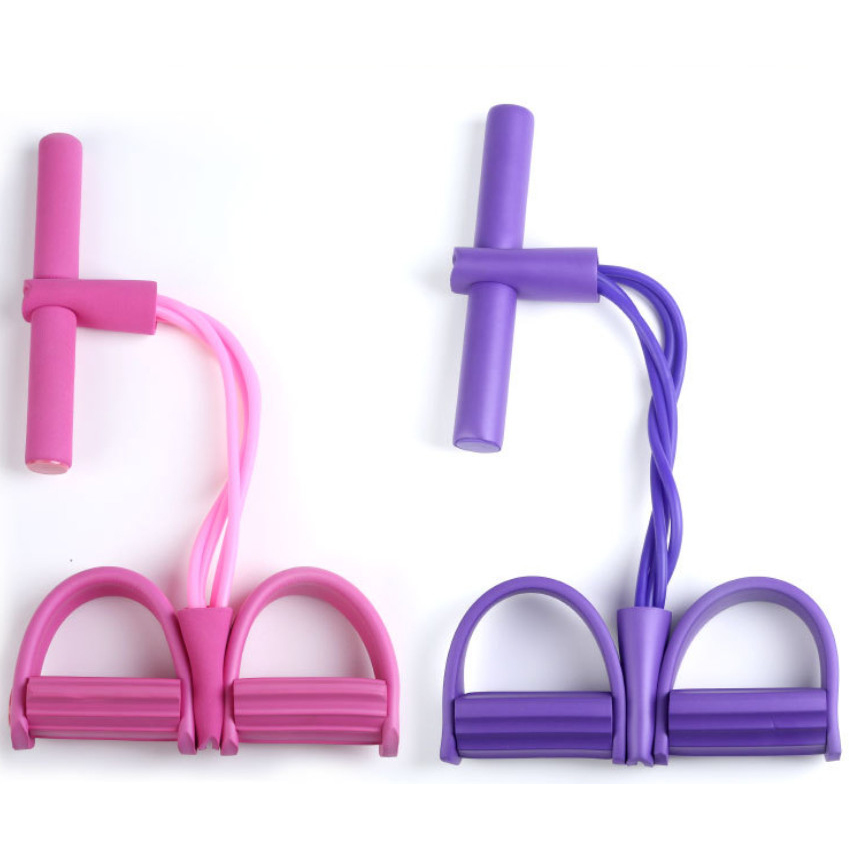 Home sport elastic abdominal exerciser foot pedal pullers 2