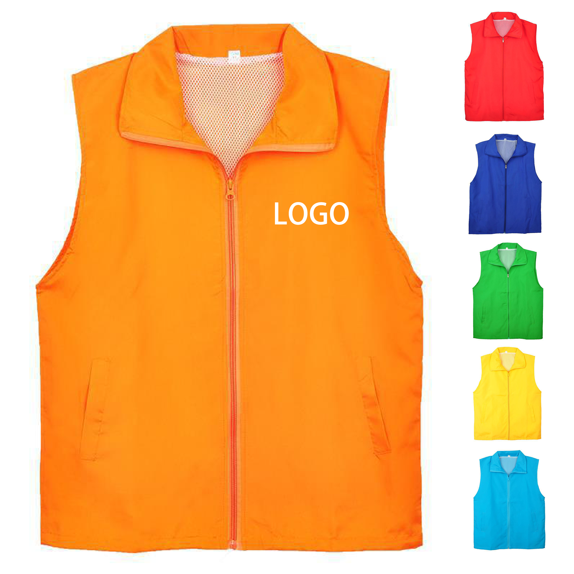 Double Layer Advertising Volunteer Activity Vest MOQ 50pcs 1