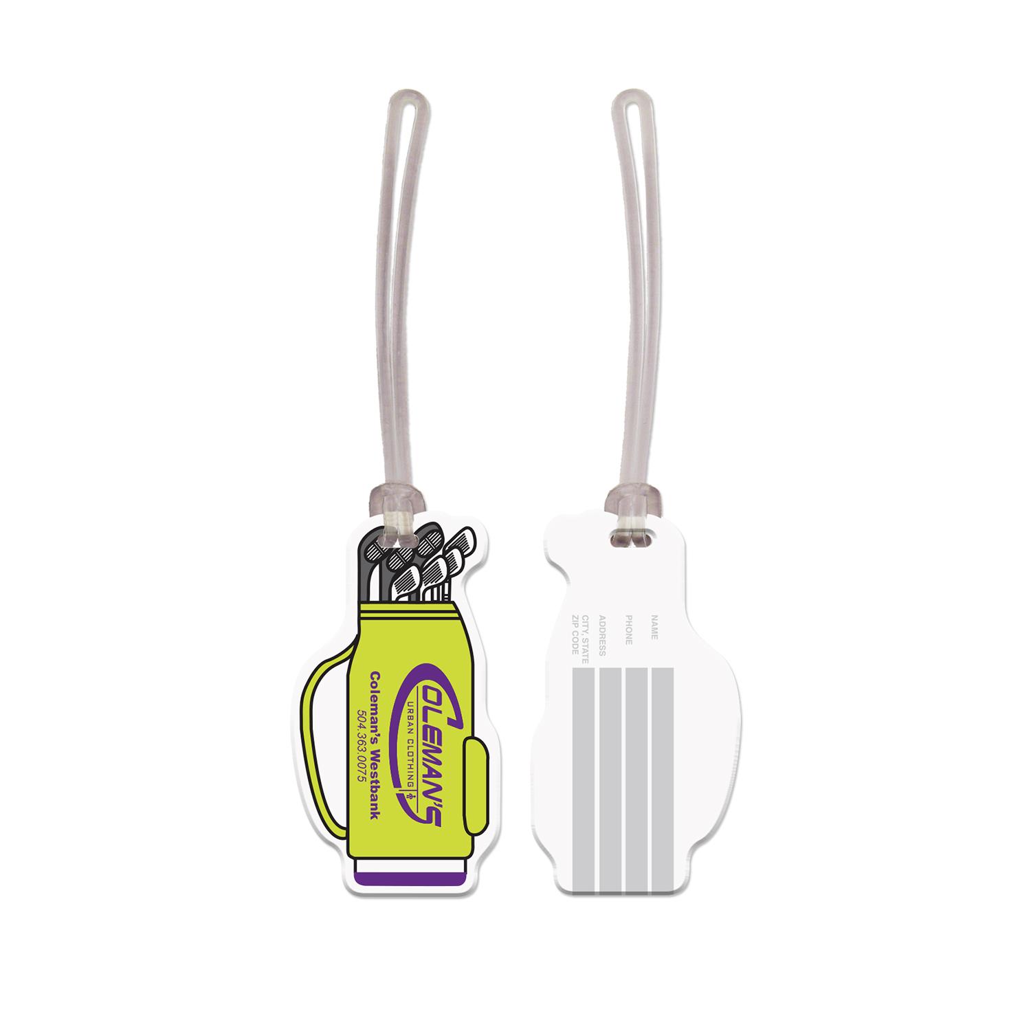 USA Made Golf Bag Vinyl Luggage Tag 2