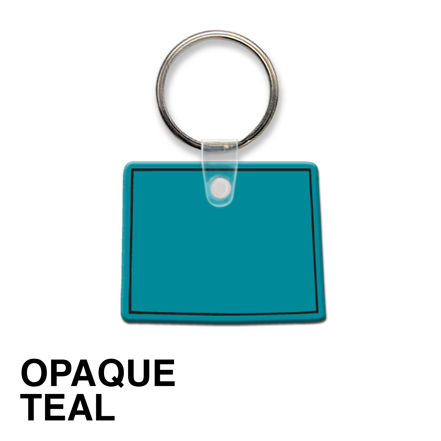 Wyoming State Shape Key Tag (Spot Color) 1