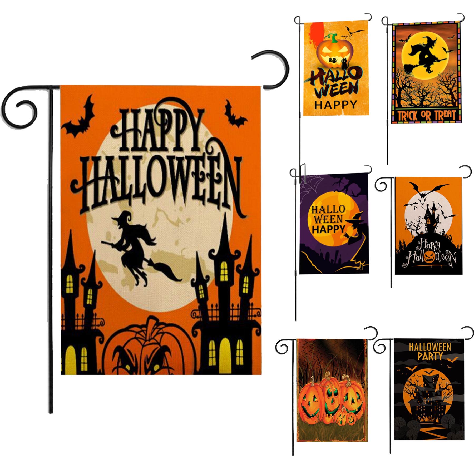 Double Sided Decorative Halloween Garden Flag(No Including Flagpole) 1