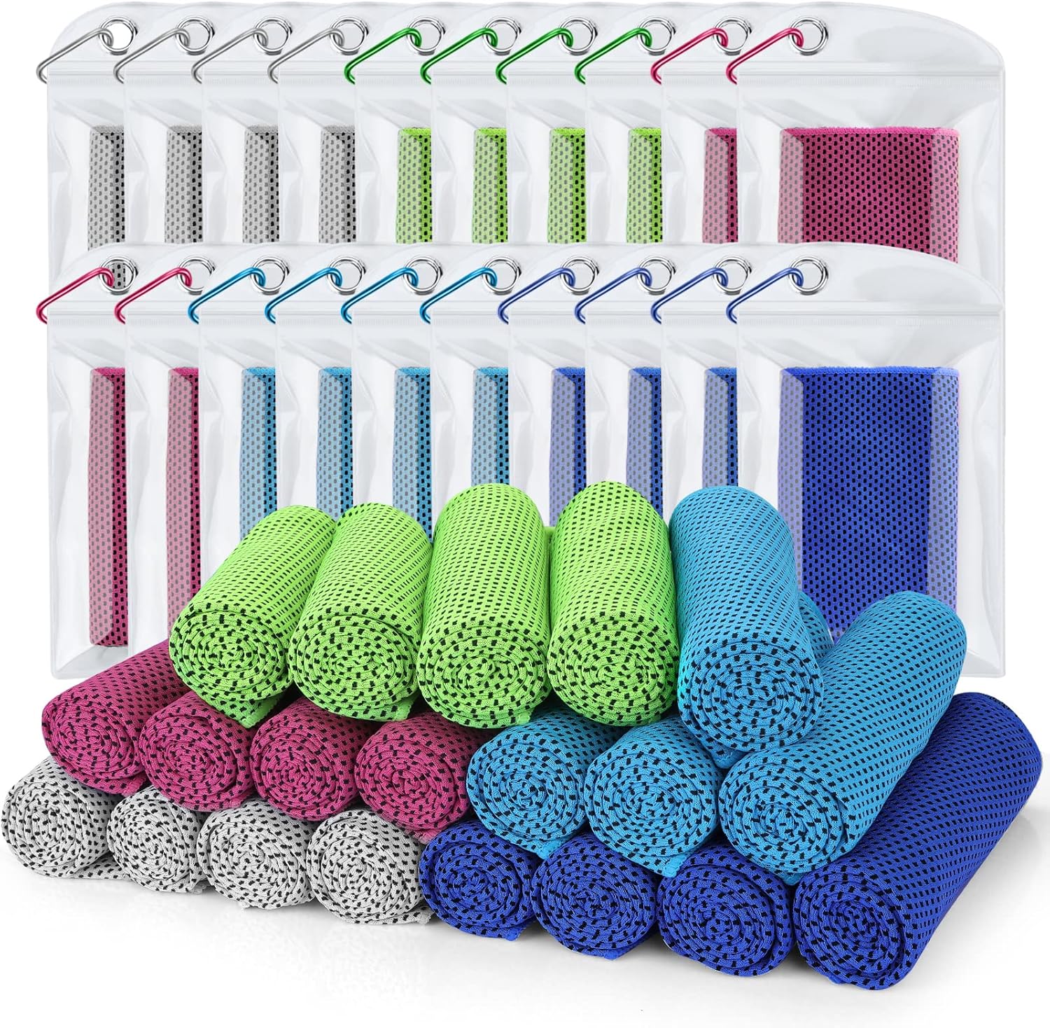 Custom Cooling Towel in Water Resistant Pouch 2