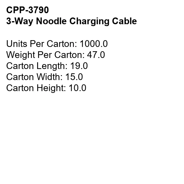 3-Way Noodle Charging Cable 20