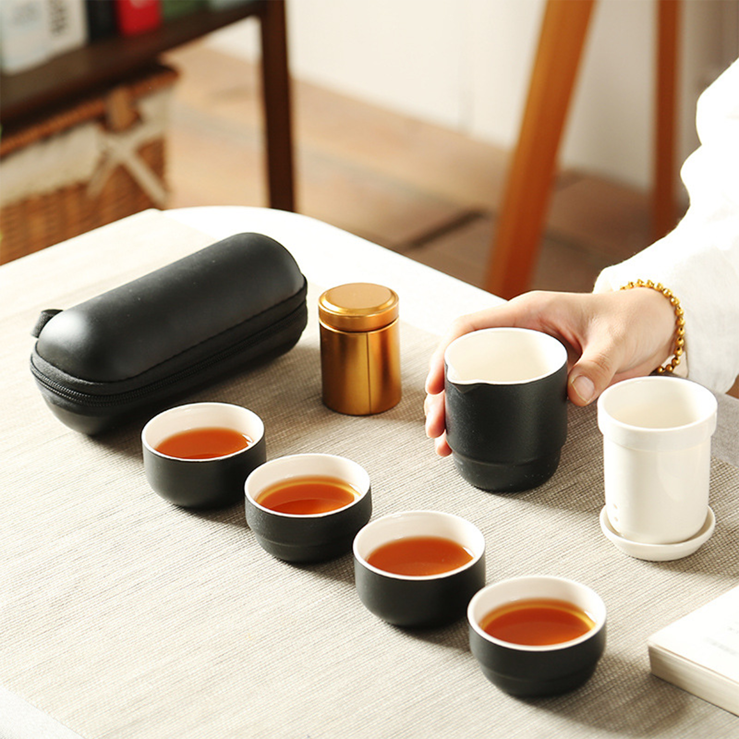 Ceramic Portable Travel Tea Set 2