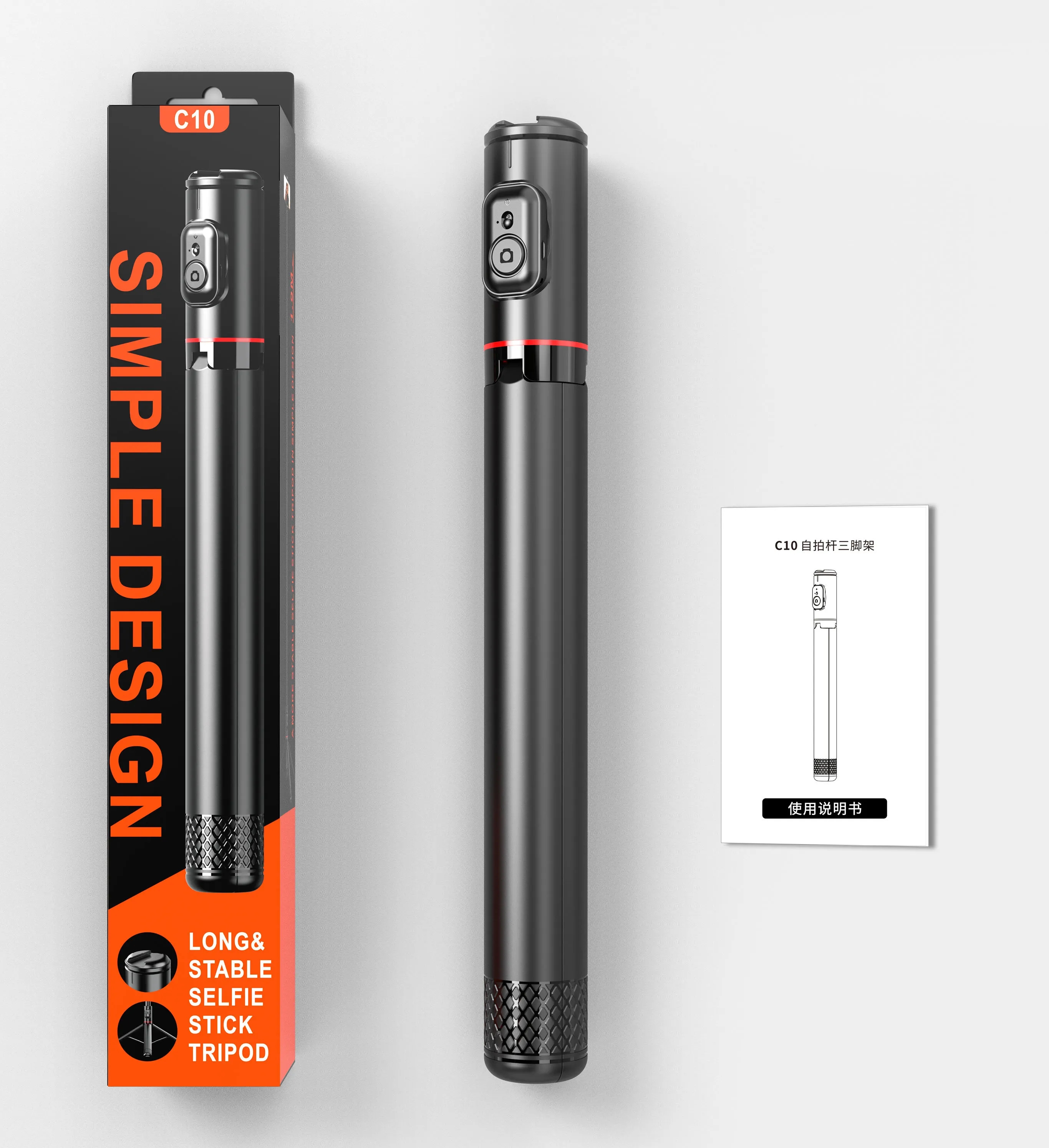 Bluetooth Selfie Stick with Wireless Remote 4