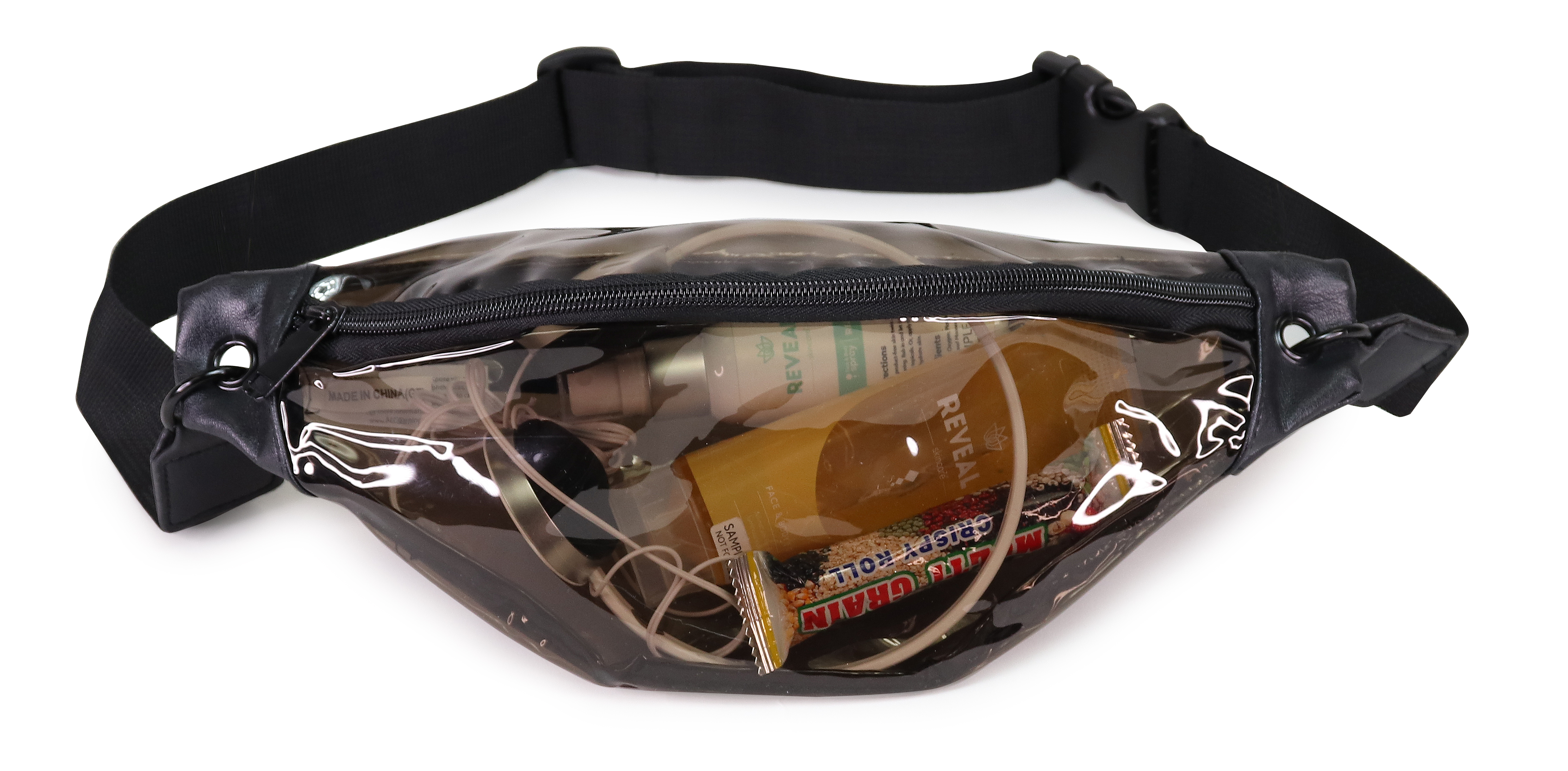 Transparent Black Fanny Pack 2