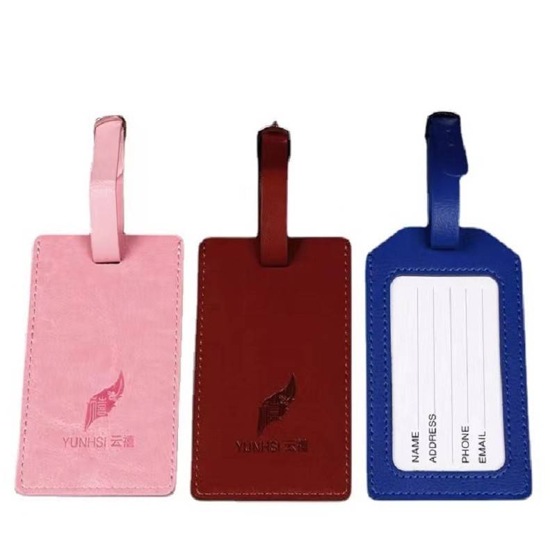 PU Leather Luggage Bag Case Tags 2