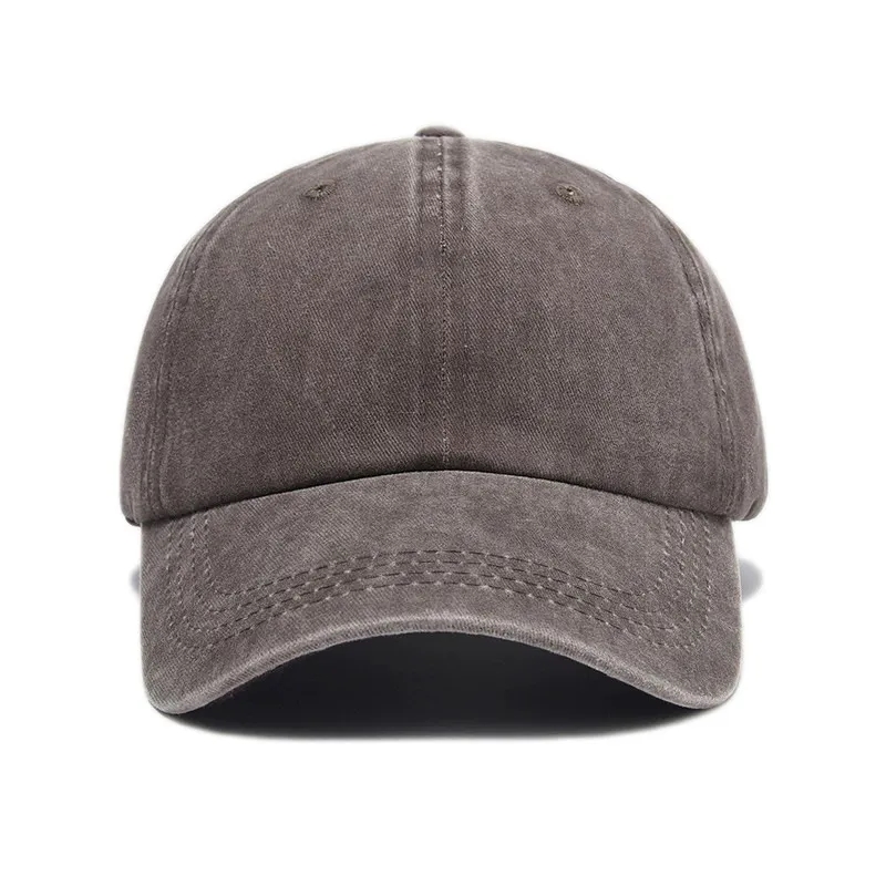 MOQ10 Vintage Cotton Washed Adjustable Baseball Caps 7
