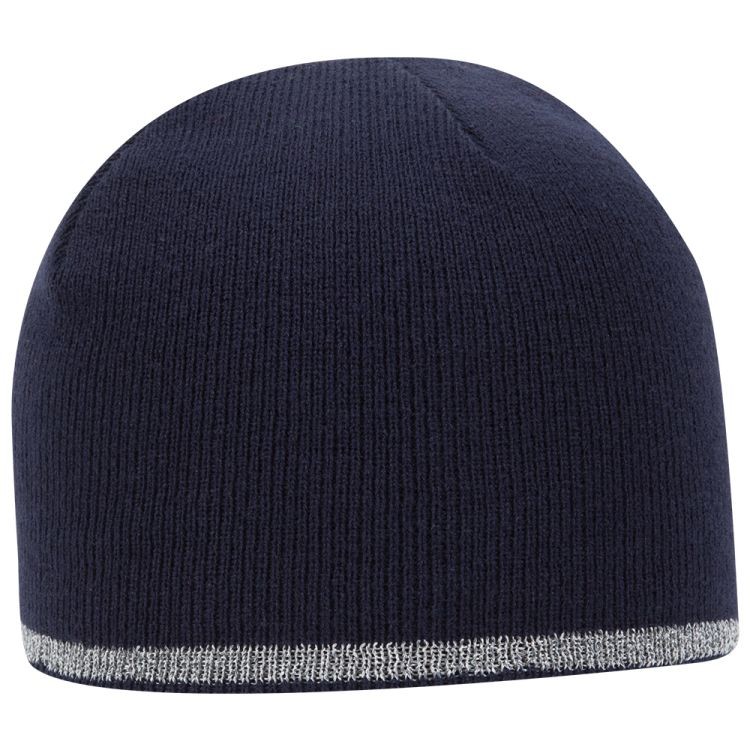 OTTO CAP 9" Classic Knit Beanie w/ Reflective Stripe 18