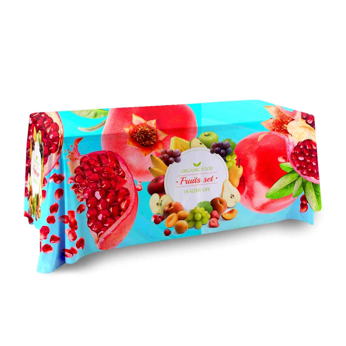 Rectangular Table Cover-Full Coverage-Digital-Poly Poplin 1