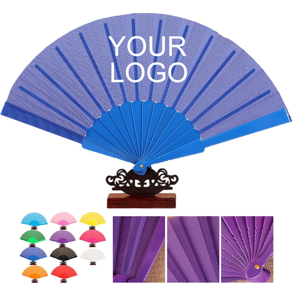 Customizable Plastic Handheld Fan 9.1 inches x 16.5 inches for Events 9