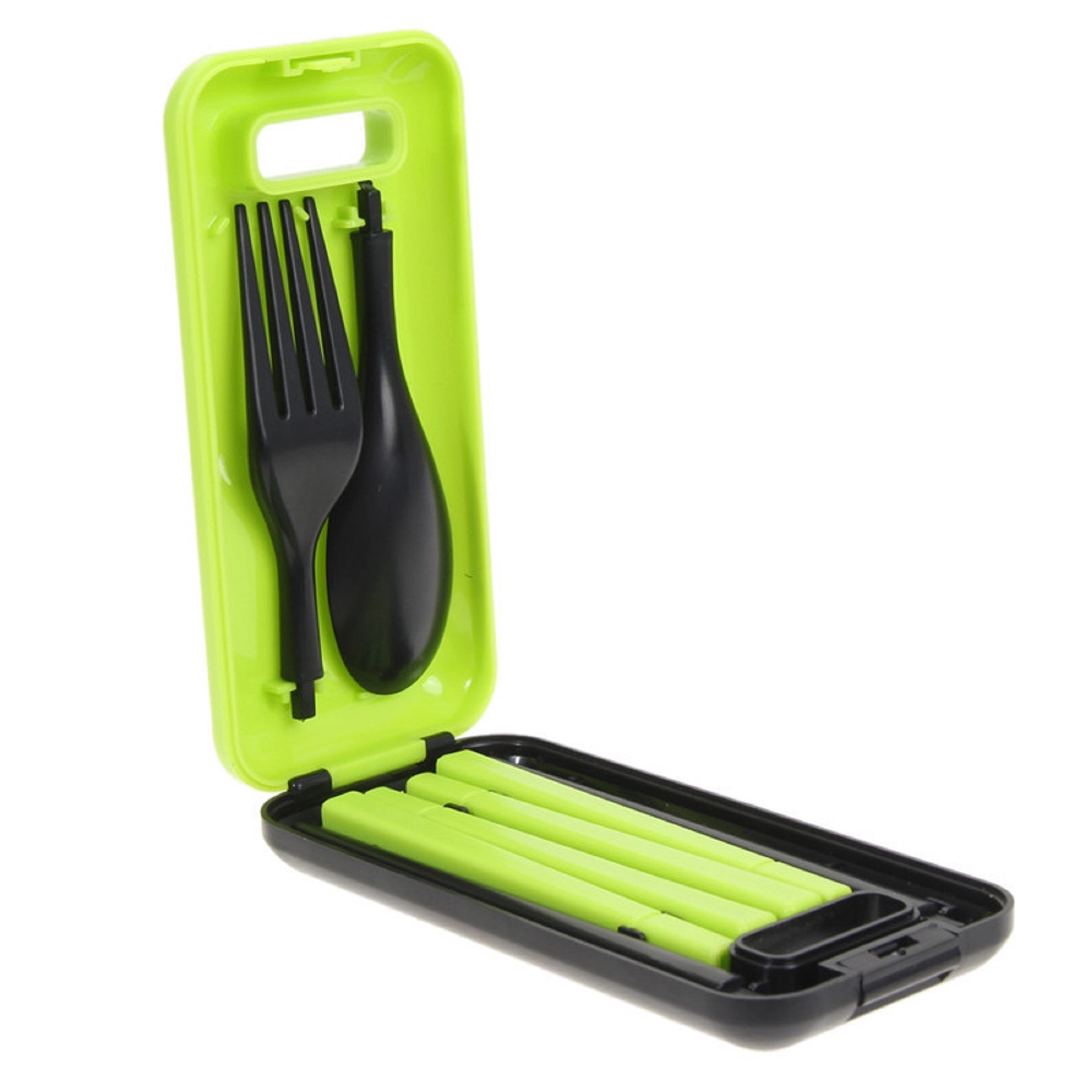 3 in 1 Collapsible Chopsticks Spoon Fork Set 7