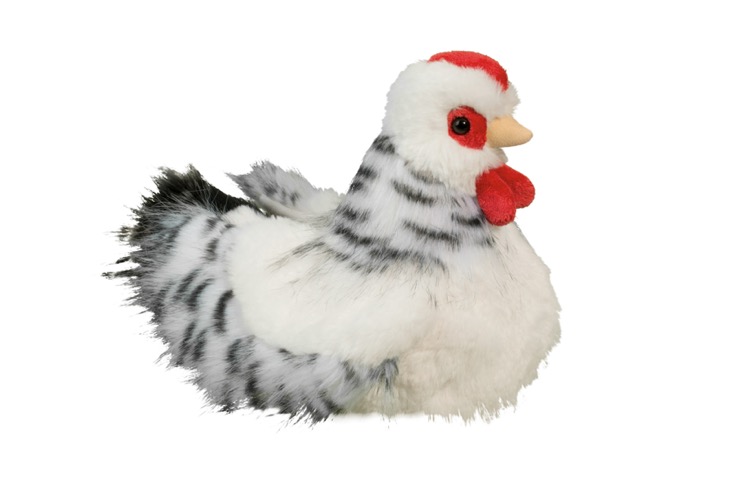 Salty Black & White Hen Stuffed Animal 2