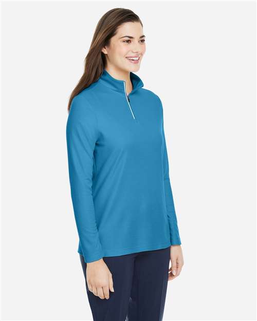 Women's Fusion ChromaSoft™ Pique Quarter-Zip Pullover - CE405W 67