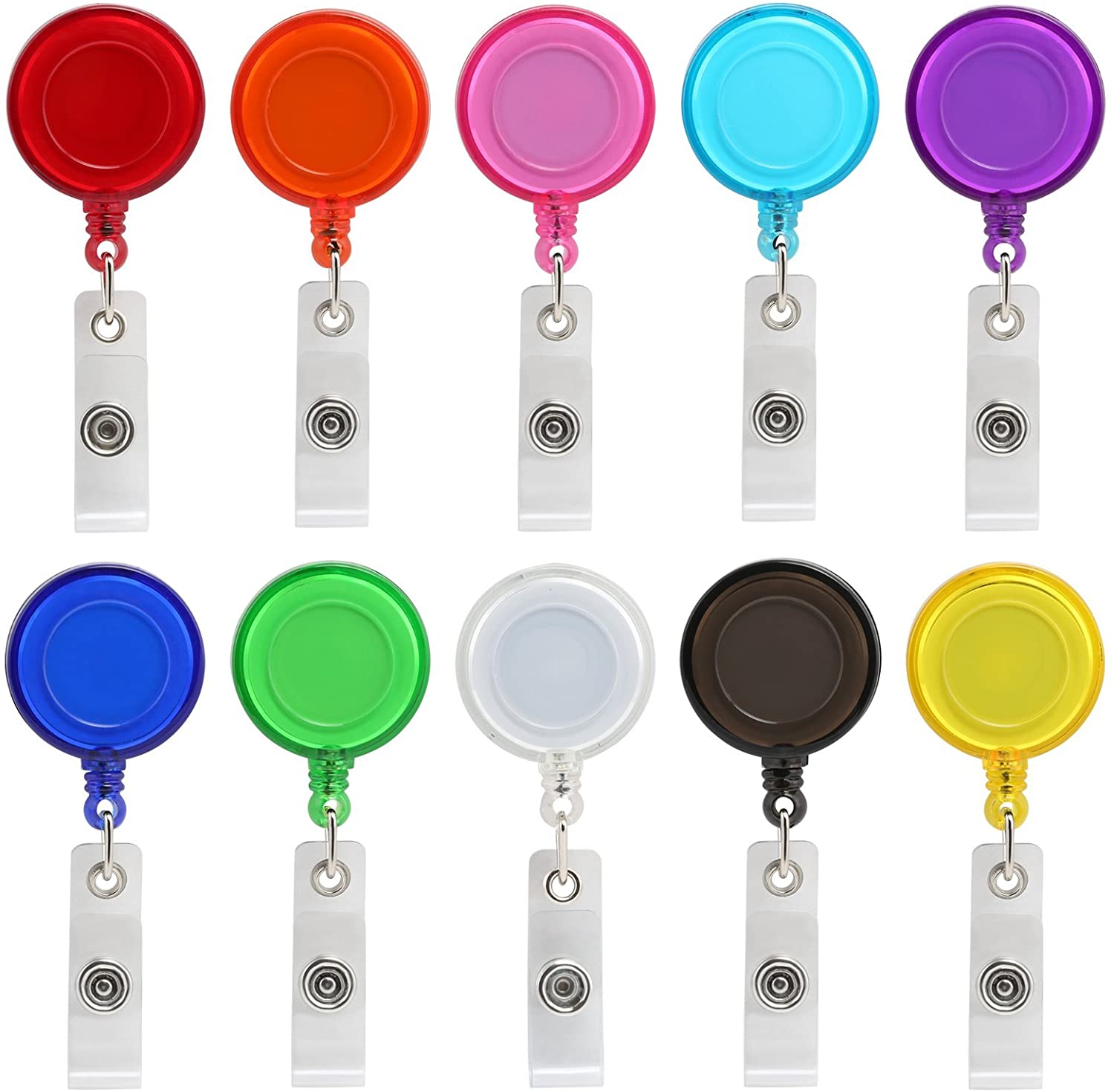 30" Cord Retractable Badge Holder With Clip 2
