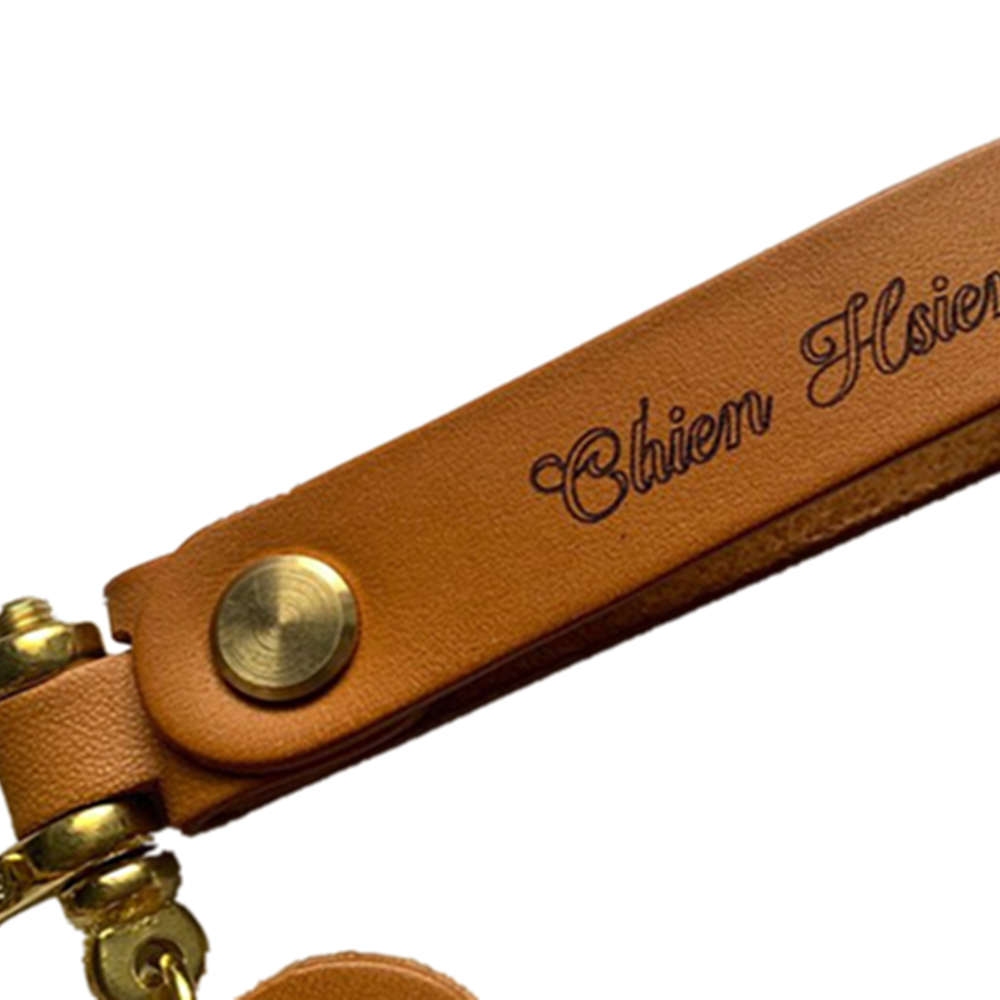PU Leather Key Chain Rectangle Key Ring 3