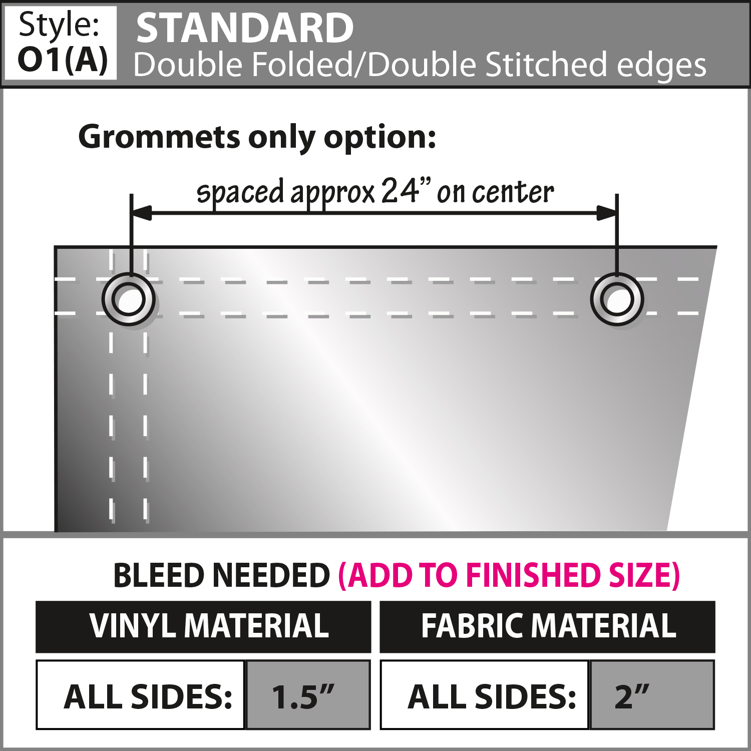 2' x 4' 10 oz. Vinyl Banner Single-Sided 5