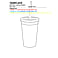 Iceberg 16oz Double-Wall Tumbler w/Straw 18