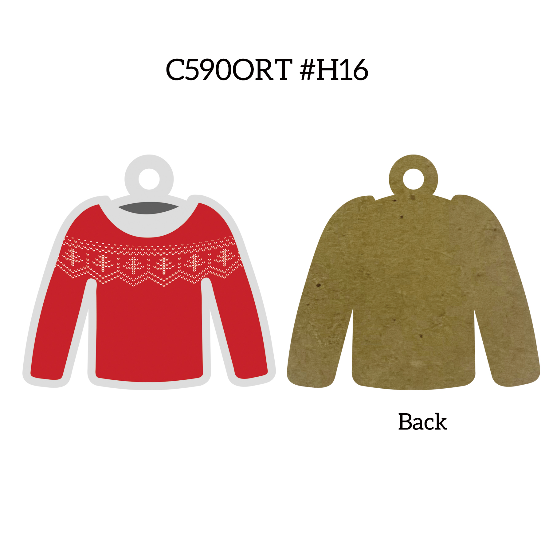 Free Shipping Full Color Christmas Ornament - Ugly Sweater 7