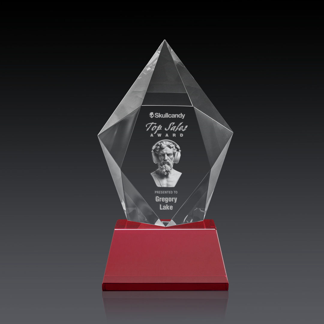 Devron 3D Award on Base - Red 6