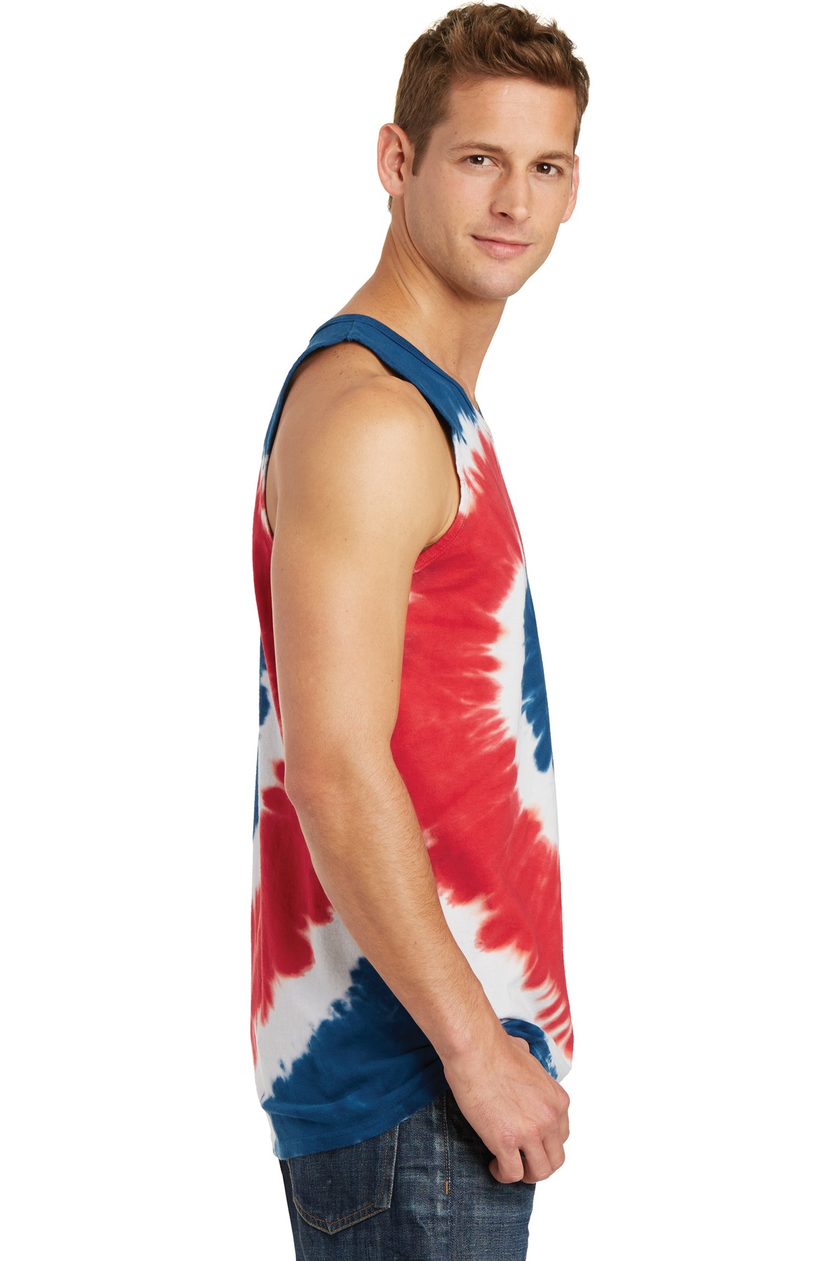 Port & Co Tie-Dye Tank Top. PC147TT 44