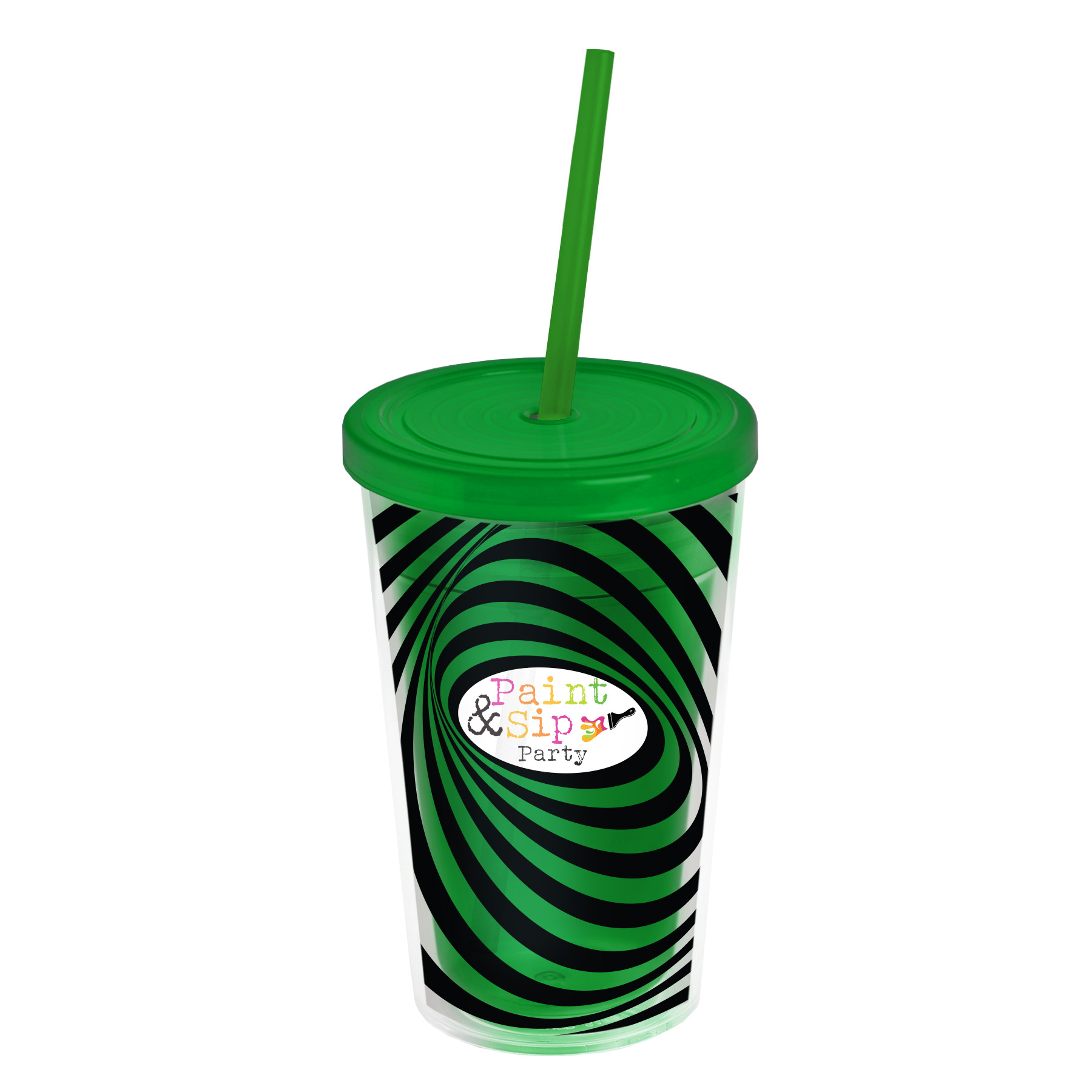 16 oz. Transparent Sentinel Tumbler with Clear Full Color insert 3