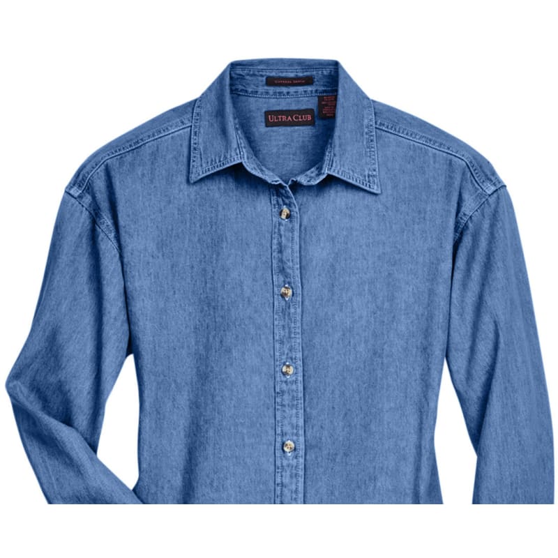 UltraClub Ladies' Cypress Denim 6