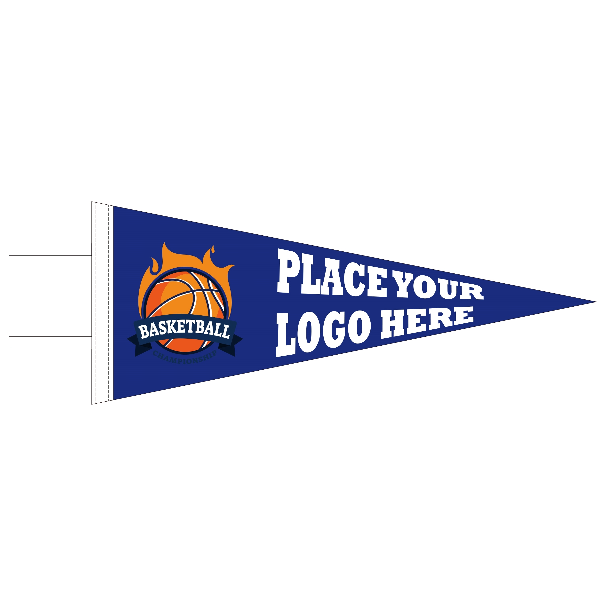 Full Color Imprinting Felt  Pennant 3