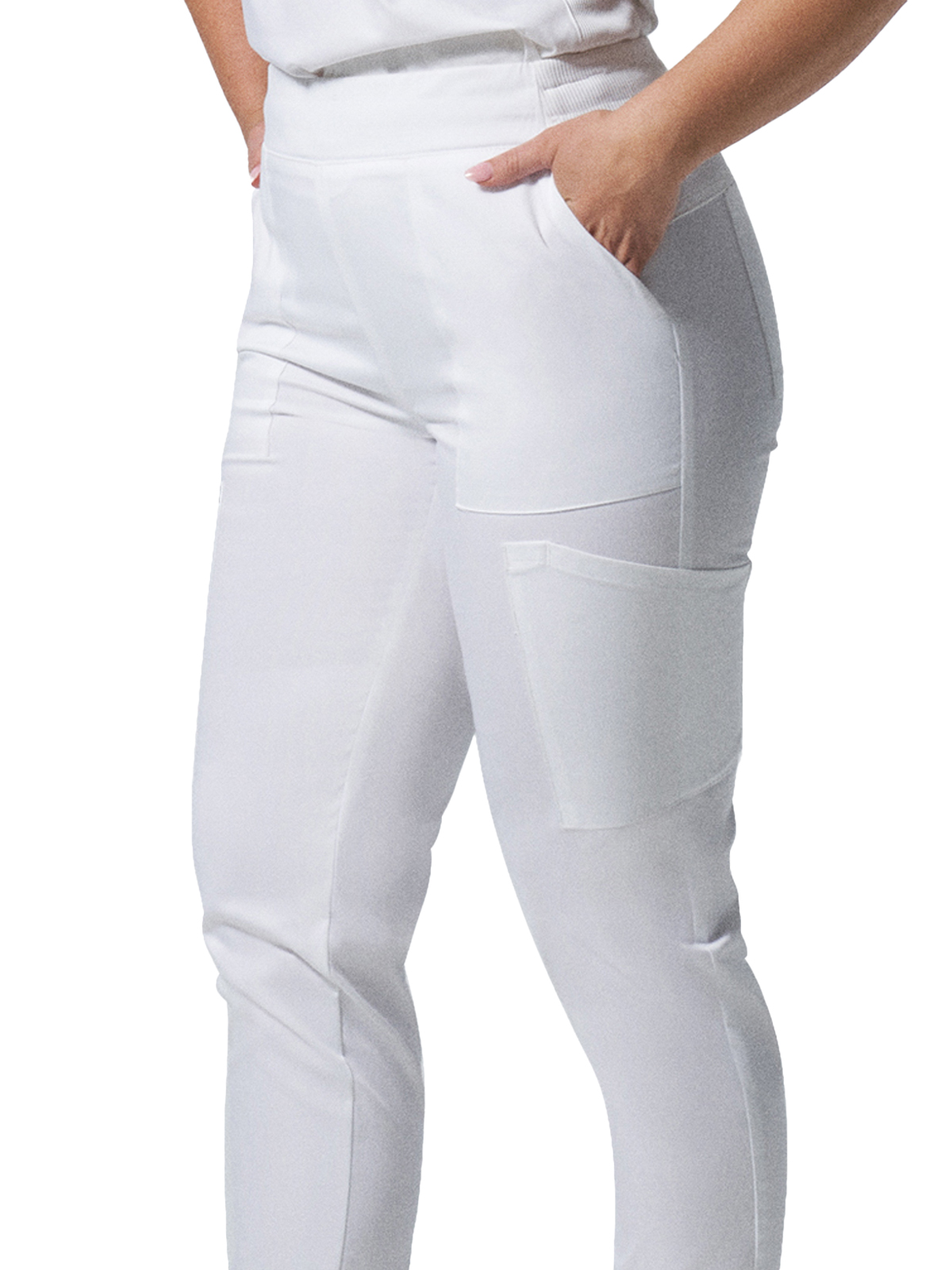 Landau - ProFlex - Women's Six-Pocket Mid-Rise Elastic-Back Waist Jogger Pant 40