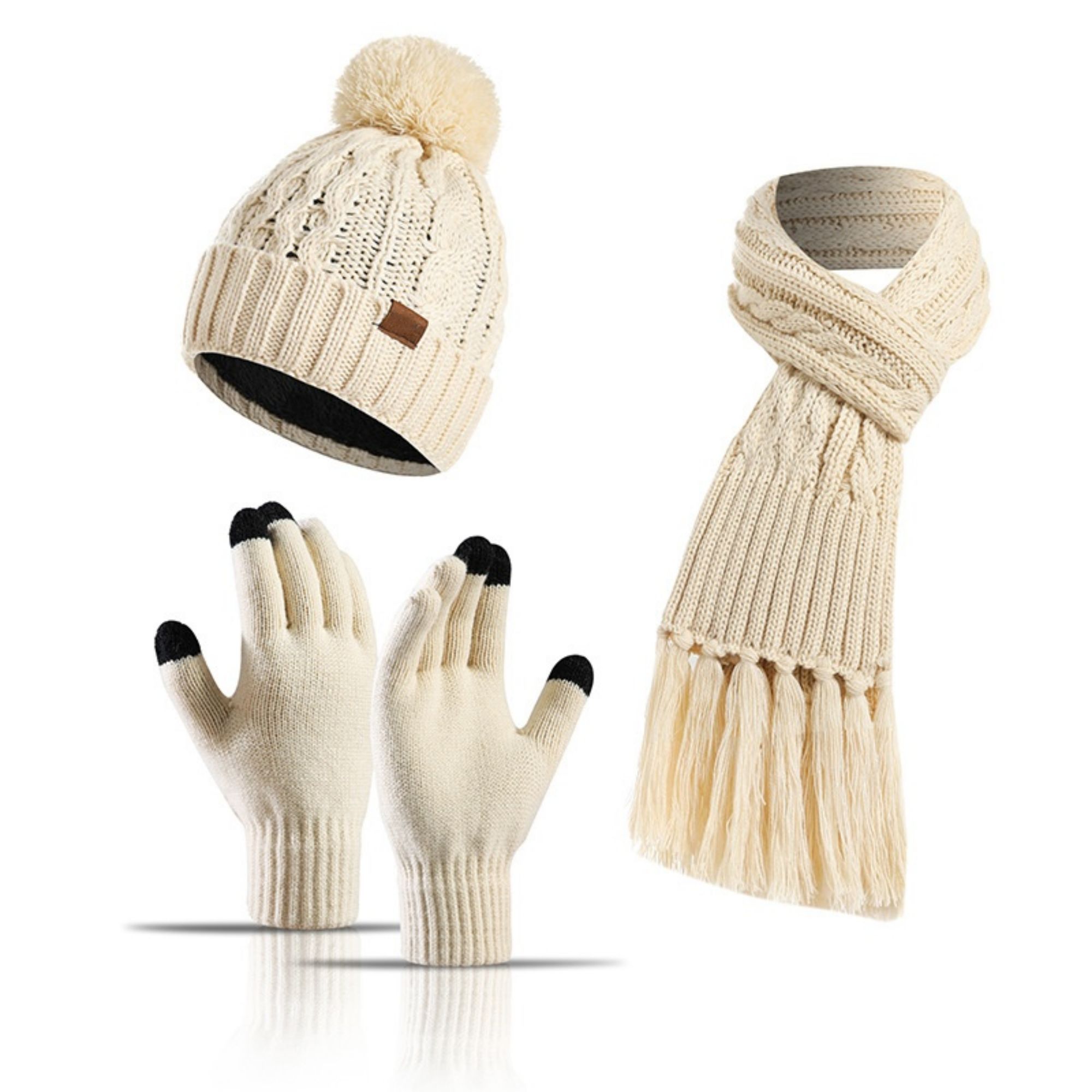 3 In 1 Winter Beanie Set 3