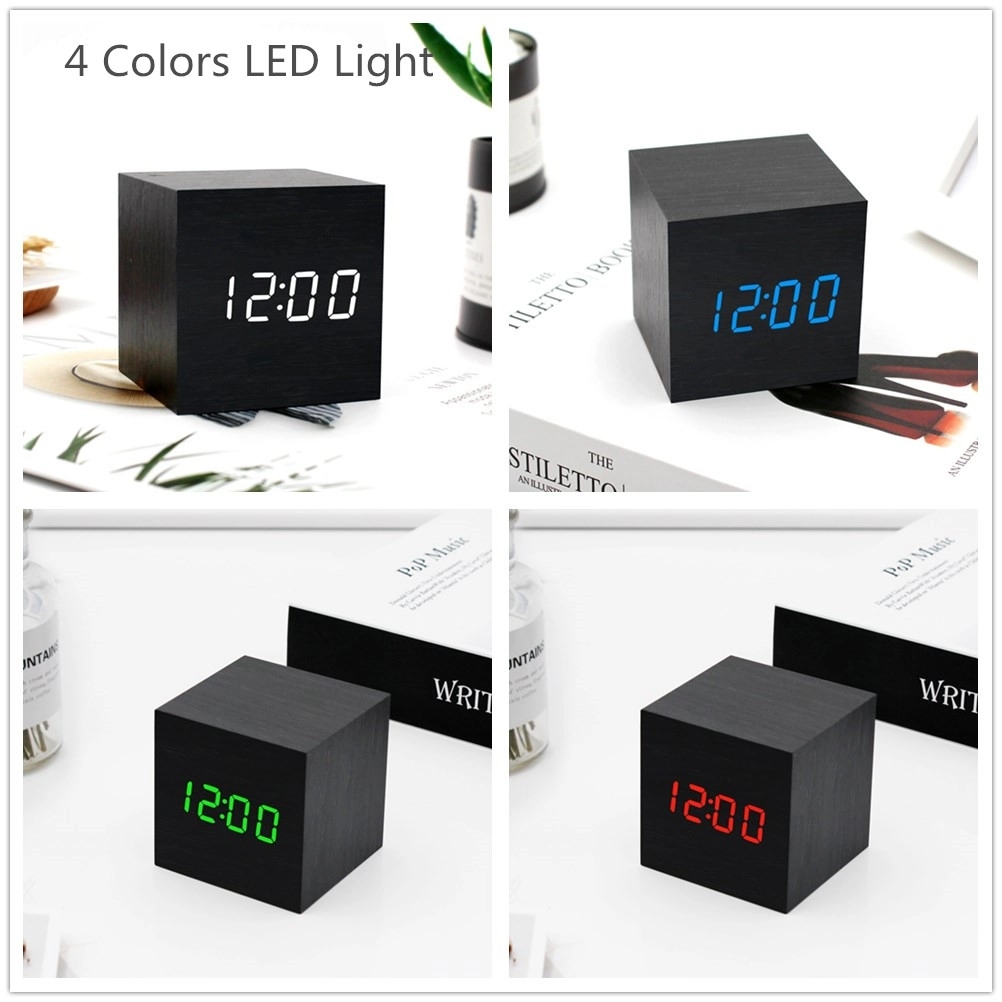 Cube LED Alarm Clock 8