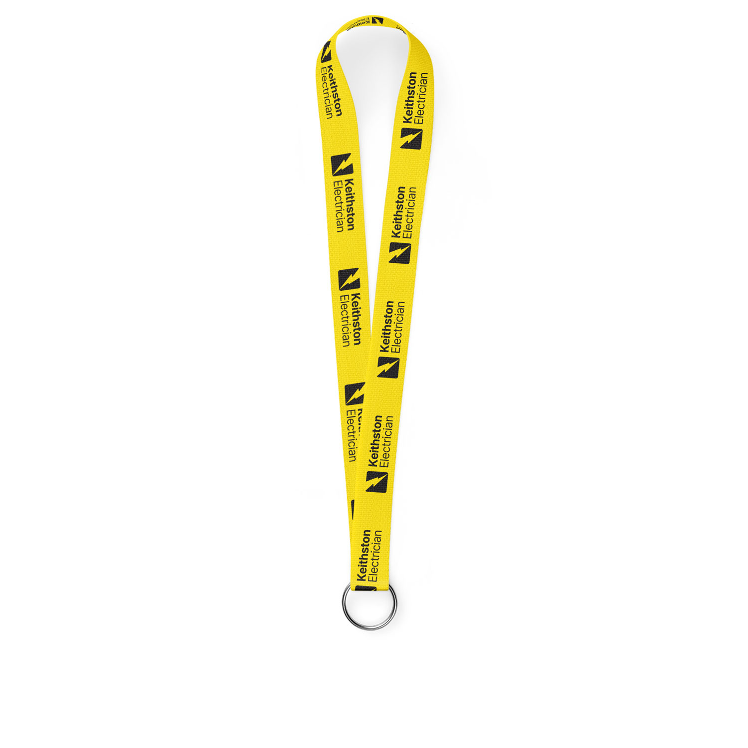 1" One Color Lanyard, Single Attachment, Import Air Rush 2