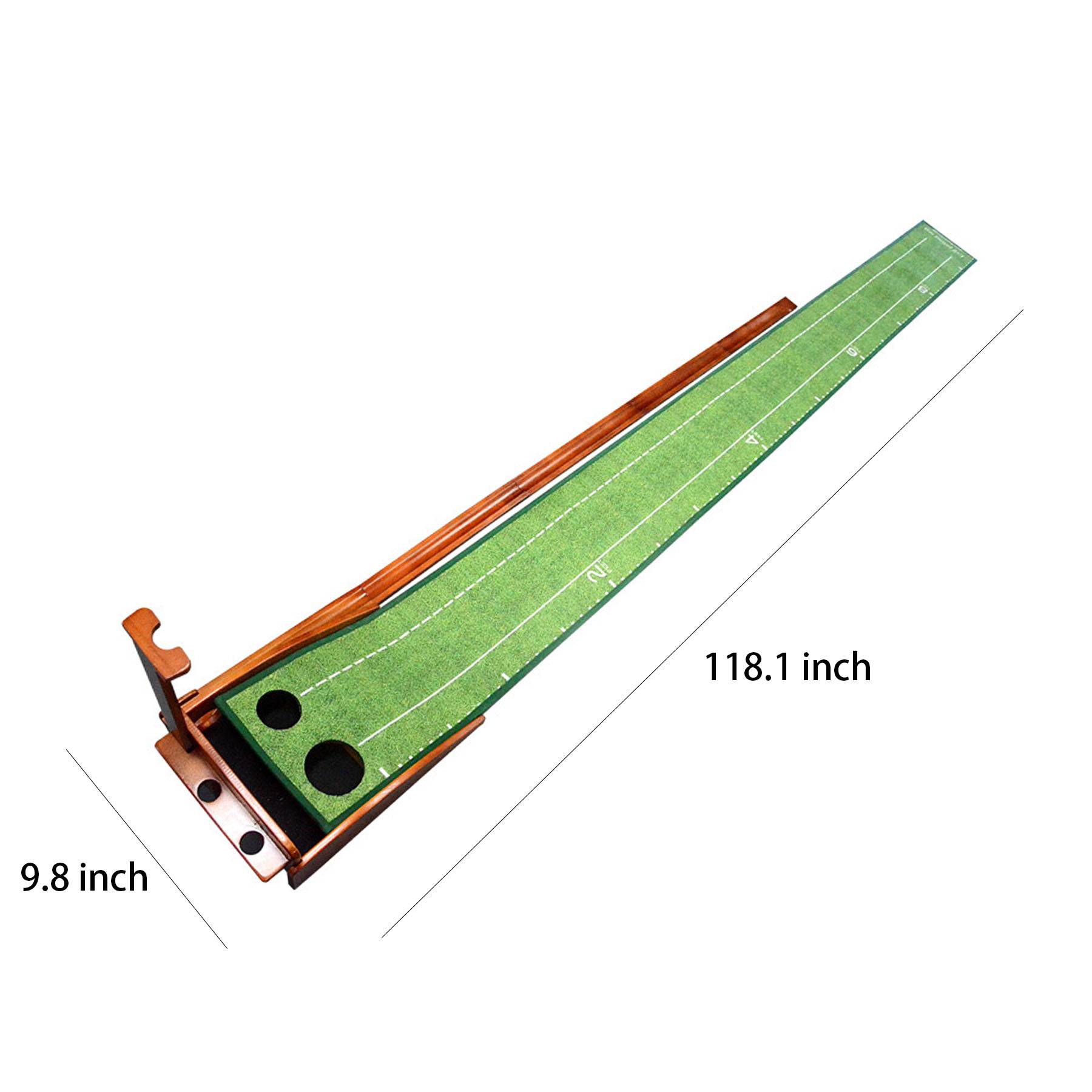 Golf crystal velvet wooden putter practice mat 1