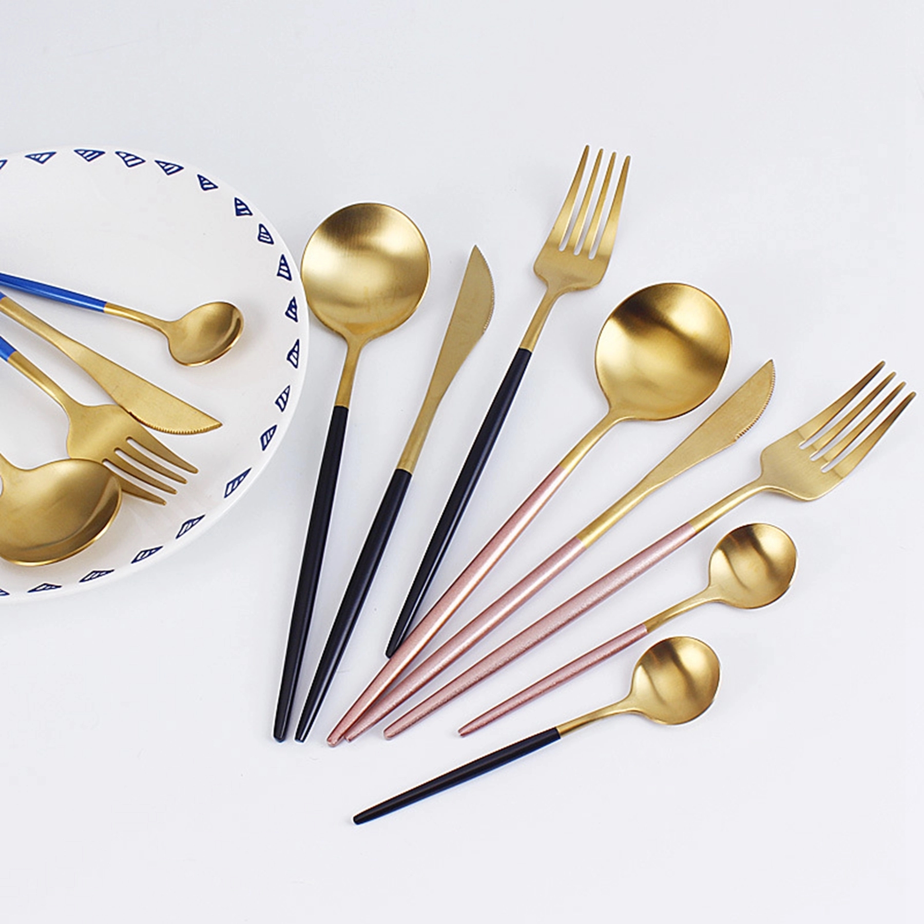 Stainless Steel Cutlery Set with Colorful Handle 22