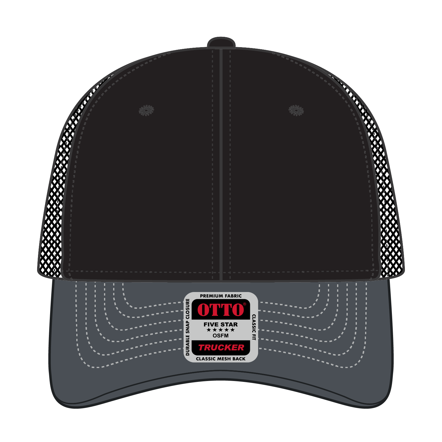OTTO CAP® 6 Panel Low Profile Mesh Back Trucker Hat 267