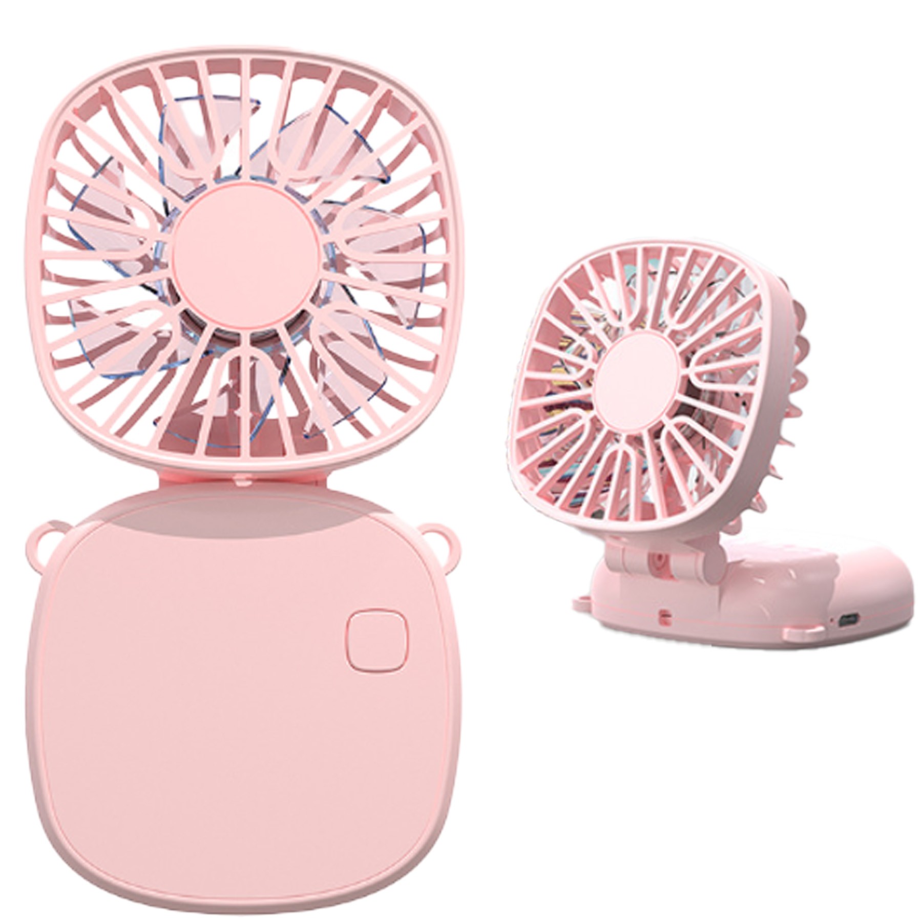 Mini Small Fan Folding Desktop Neck Small Fan 2