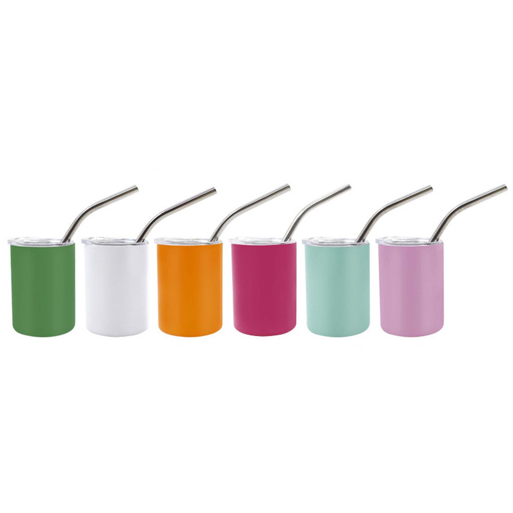 3 oz Stainless Steel Insulated Tumbler with Straw 5