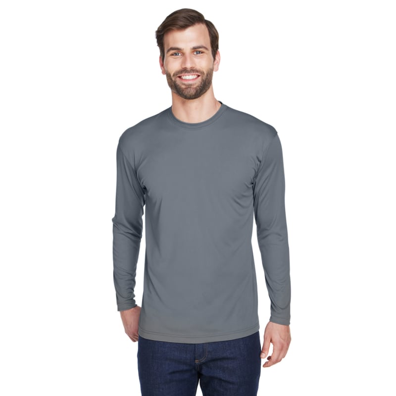 UltraClub Adult Cool & Dry Sport Long-Sleeve Performance Interlock T-Shirt 73