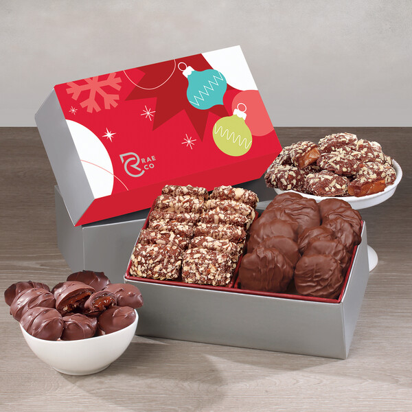 Toffee & Pecan Clusters in Gift Box with Full Color Sleeve
