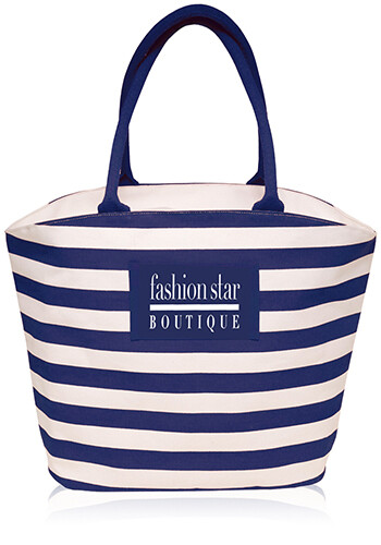 Striped Mariner Tote Bags