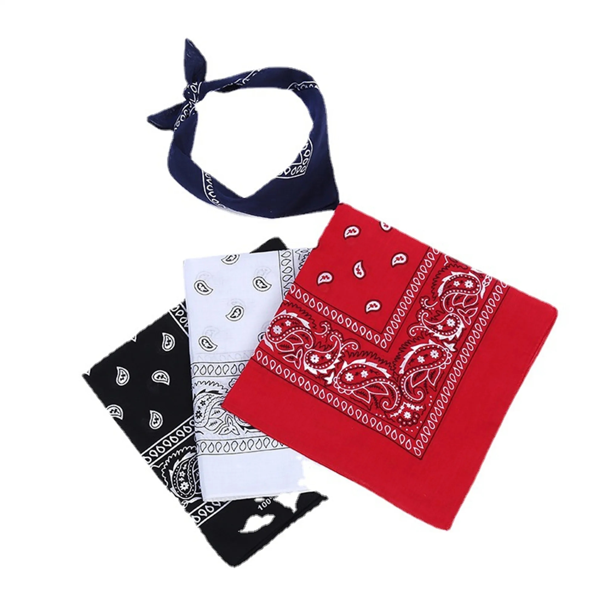 Full Color Paisley Bandanna Square Scarf 6